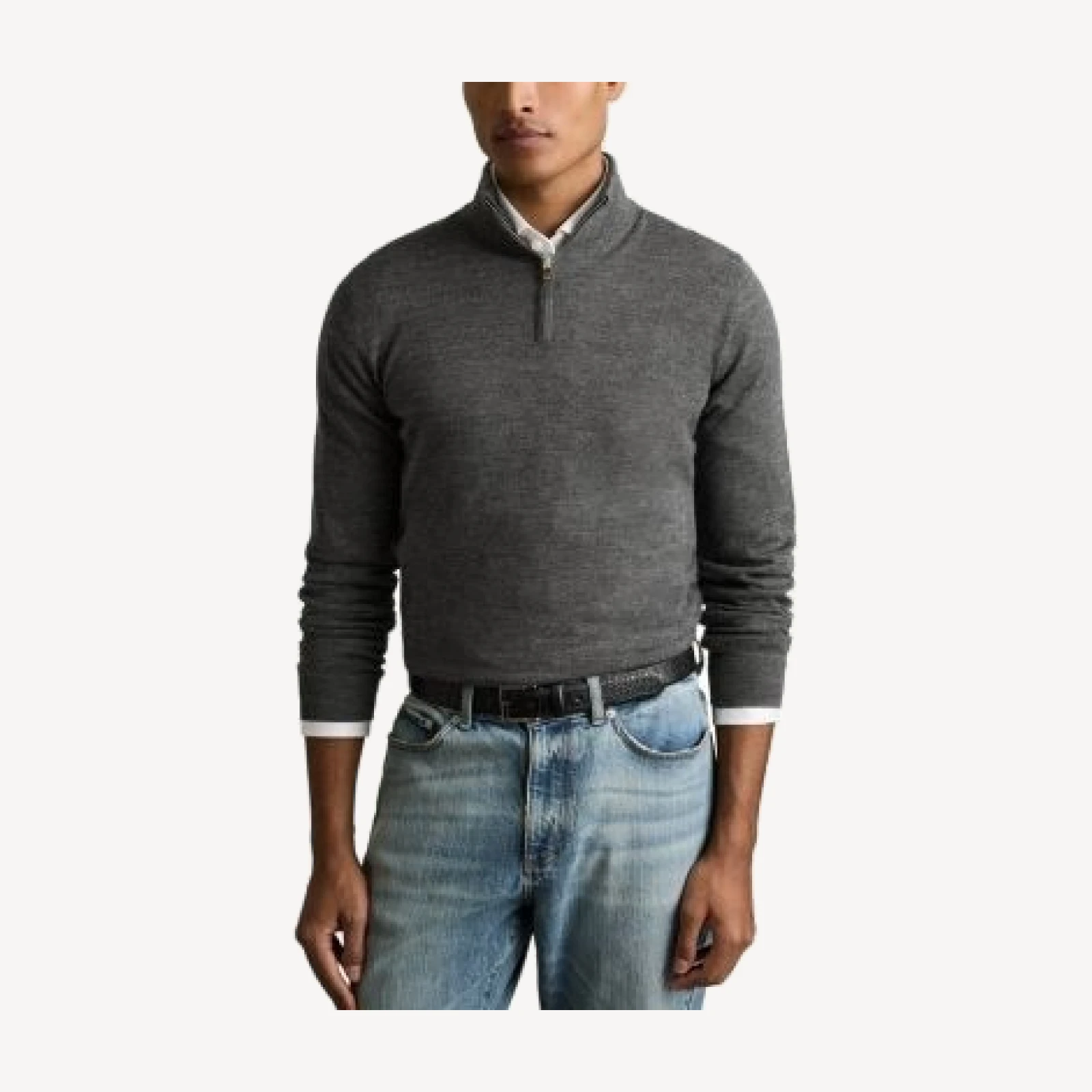 Reiss Blackhall Quarter Zip Wool Sweater