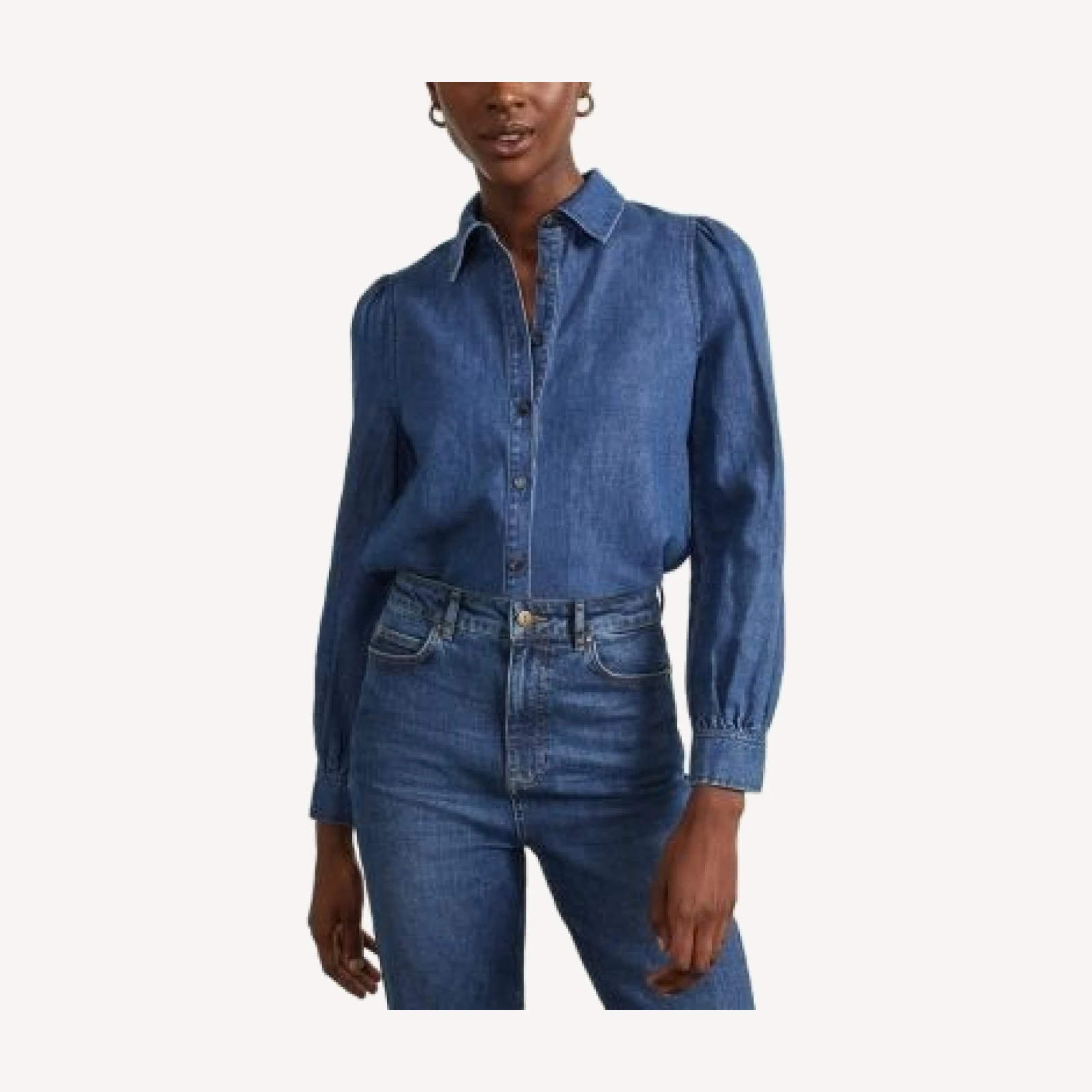 Hobbs London Limited Collection Wetherby Denim Top