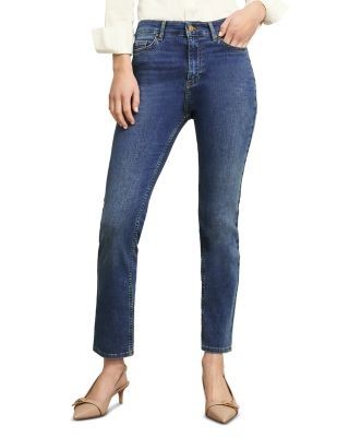 Hobbs London Macy Slim Leg Jeans in Mid Wash