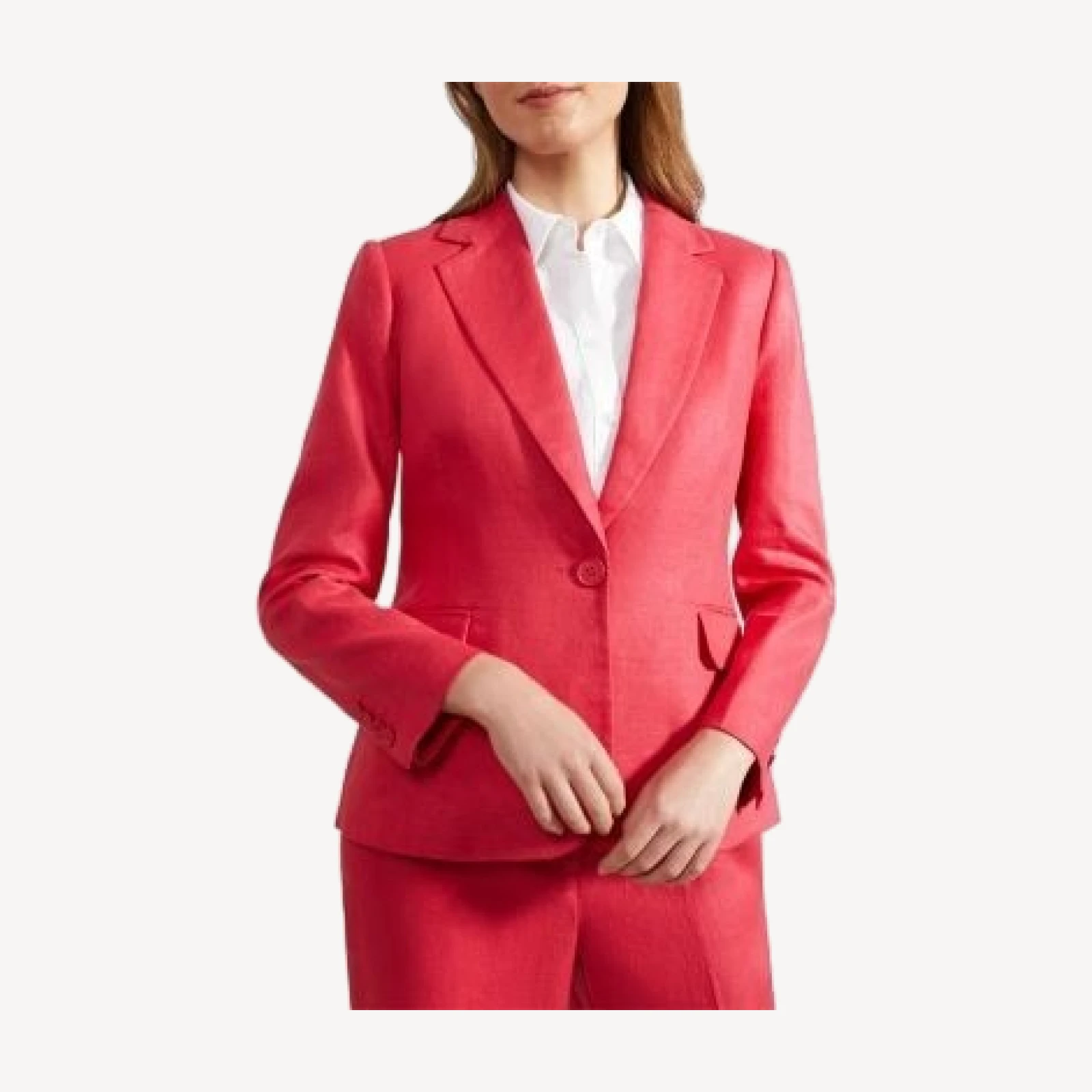 Hobbs London Mirabel Linen Single Breasted Jacket