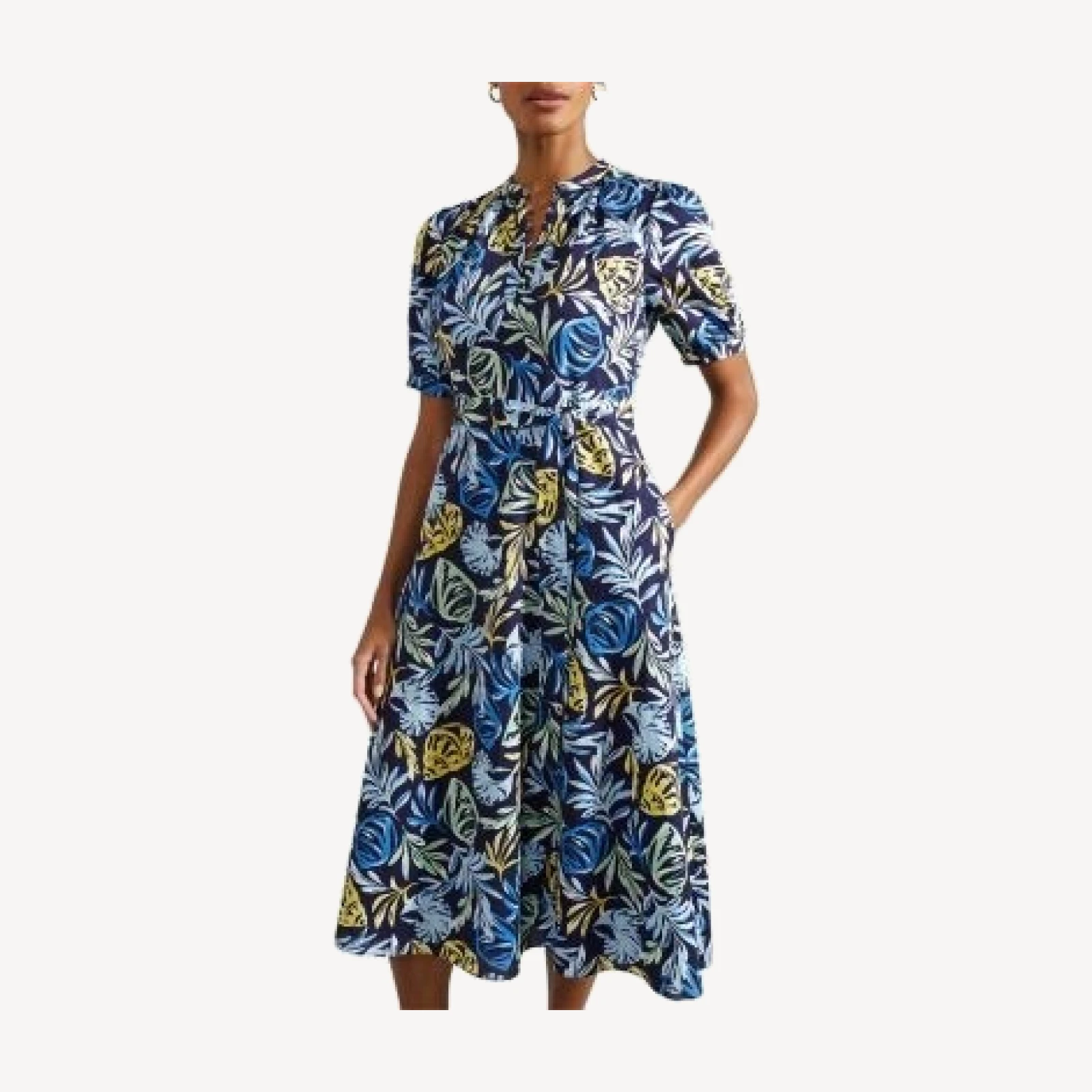 Hobbs London Merle Printed Midi Dress