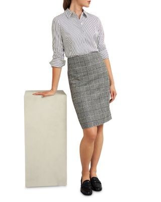 Hobbs London Brea Plaid Skirt
