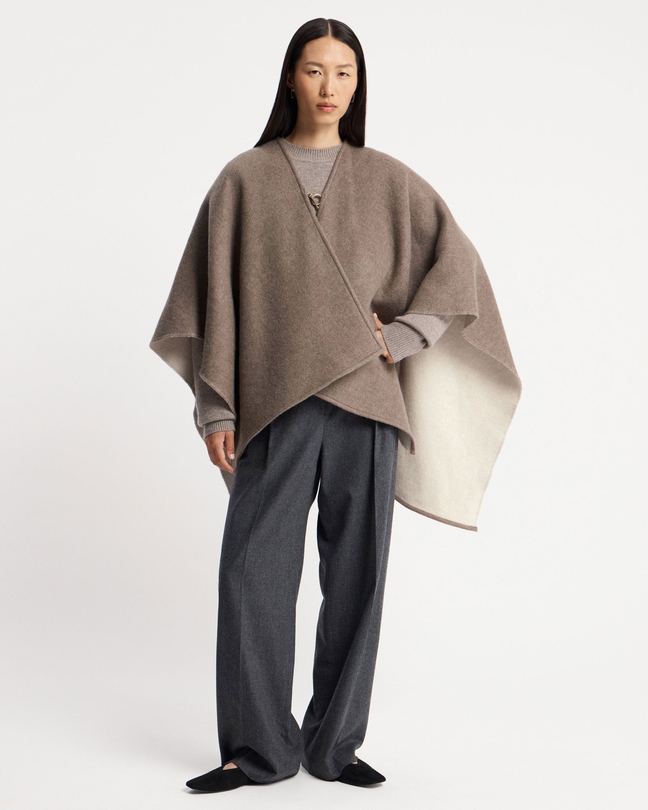 Kite Woven Cape - Taupe