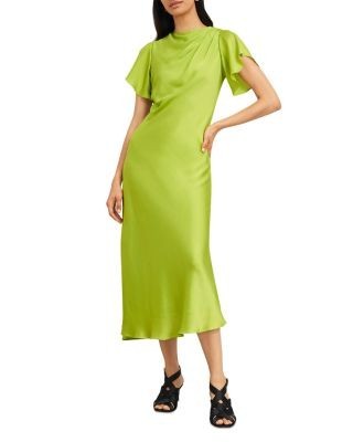 Hobbs London Limited Tremeer Flutter Sleeve Dress