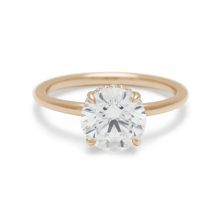 Round Eleonore Eternity Ring - Yellow Gold & White Diamond (1.50ct)