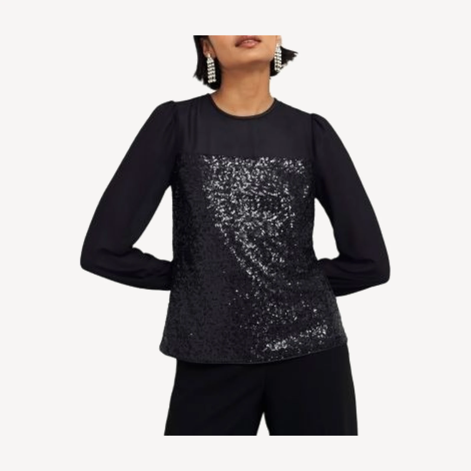 Hobbs London Zariah Sequin Top