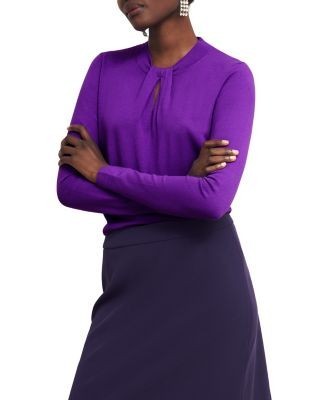 Hobbs London Effie Crewneck Pullover Sweater