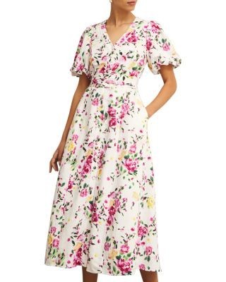 Hobbs London Taylor Linen Blend Dress