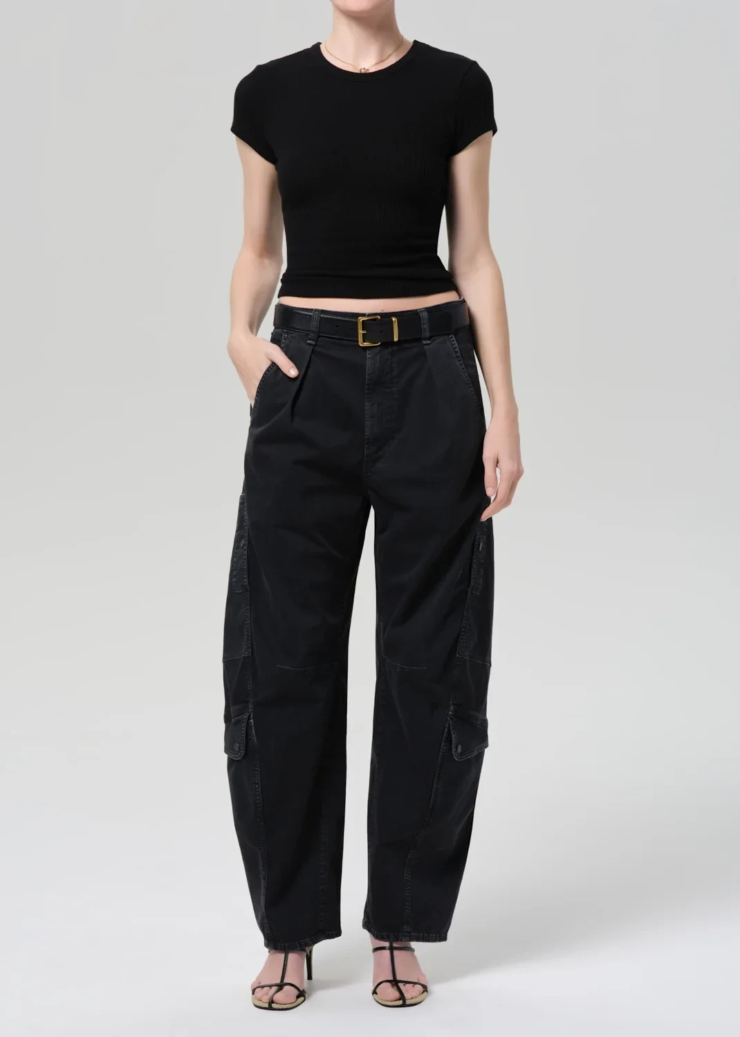 Flight Pant in Washed Black
