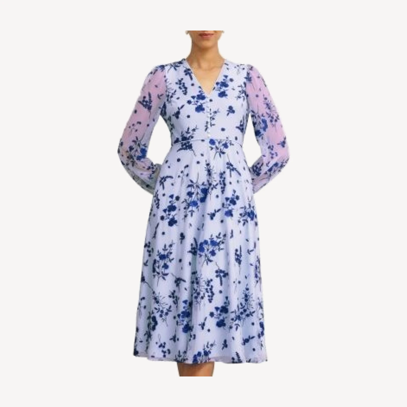 Hobbs London Ella Embroidered Dress