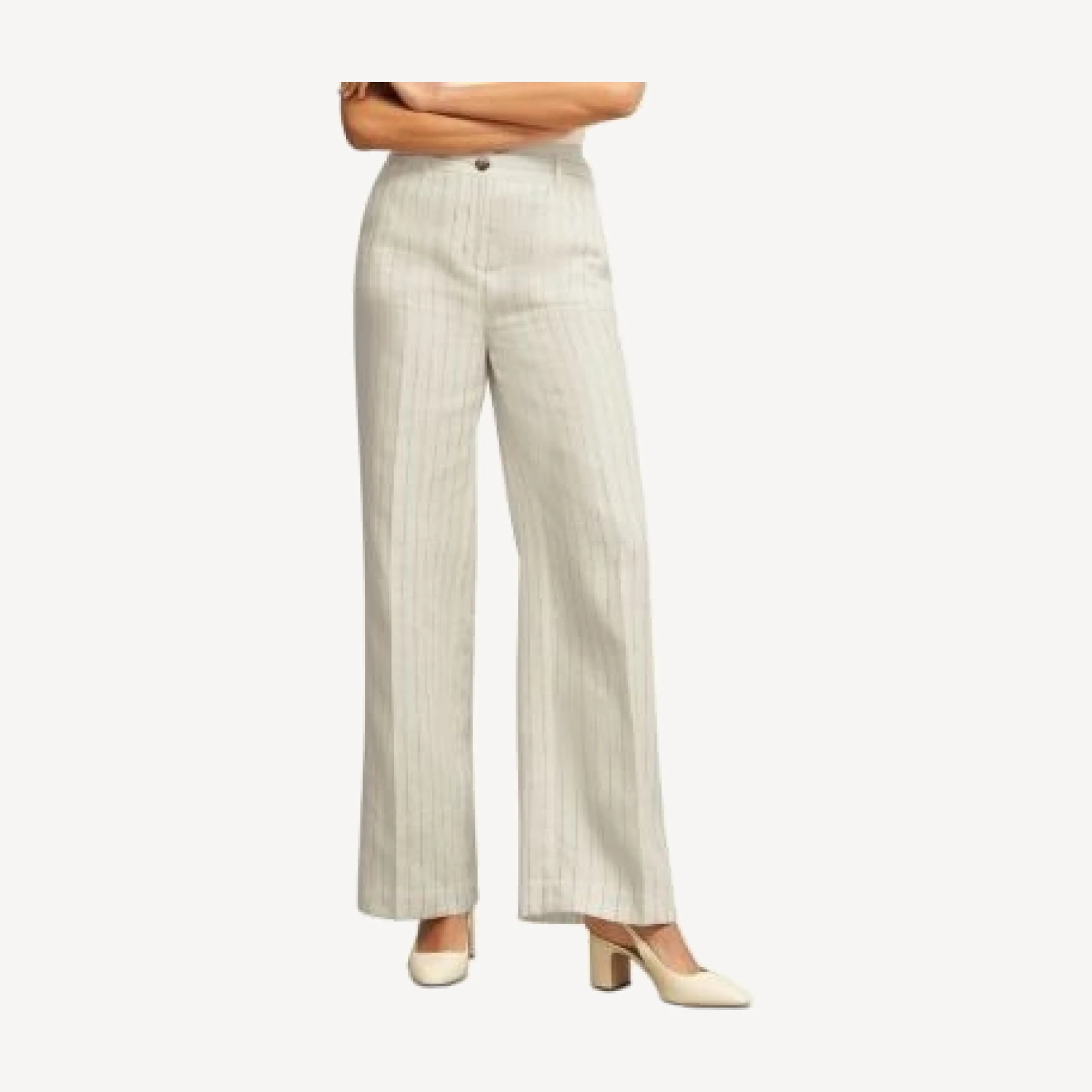 Hobbs London Groombridge Wide Leg Linen Trousers