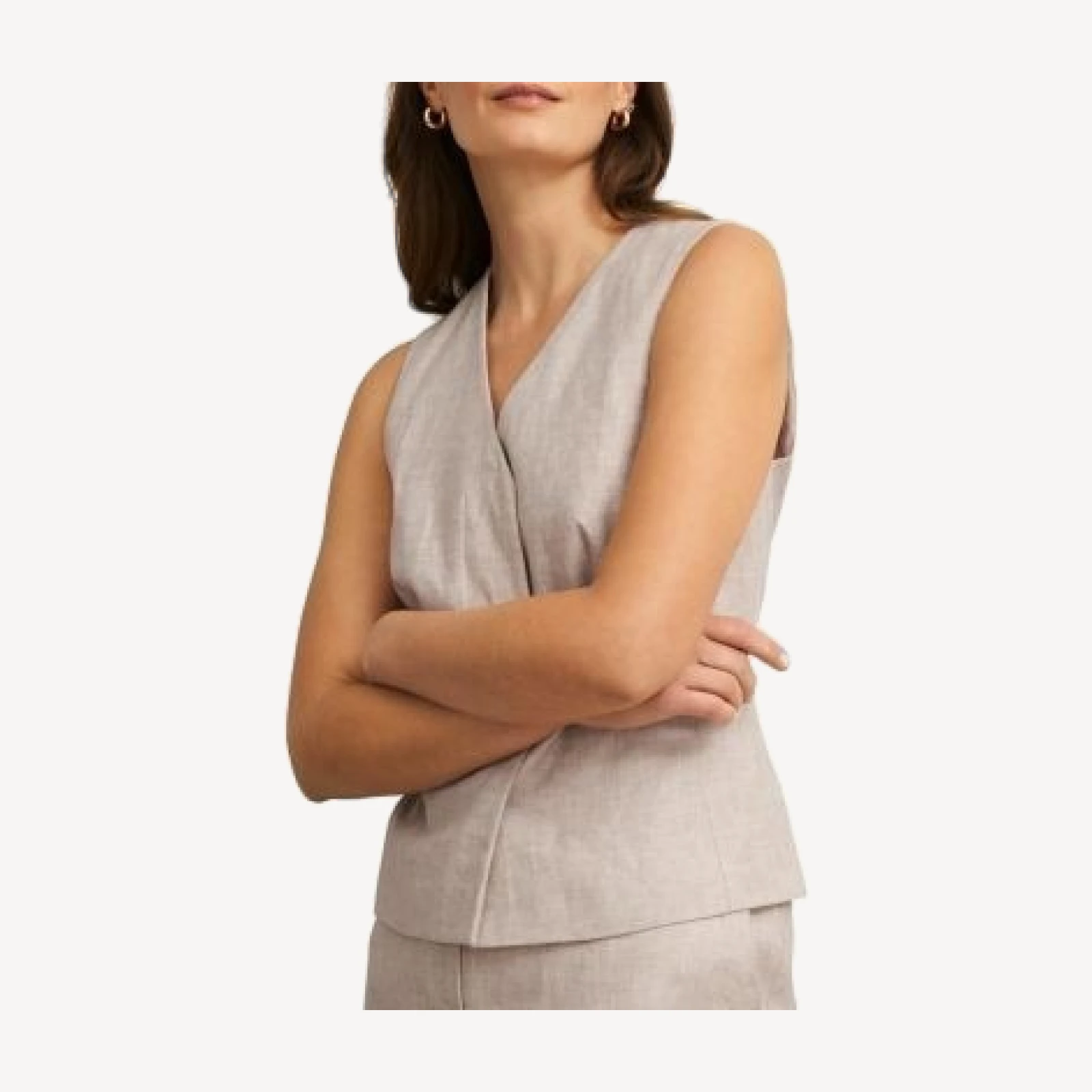Hobbs London Alessia Linen Vest