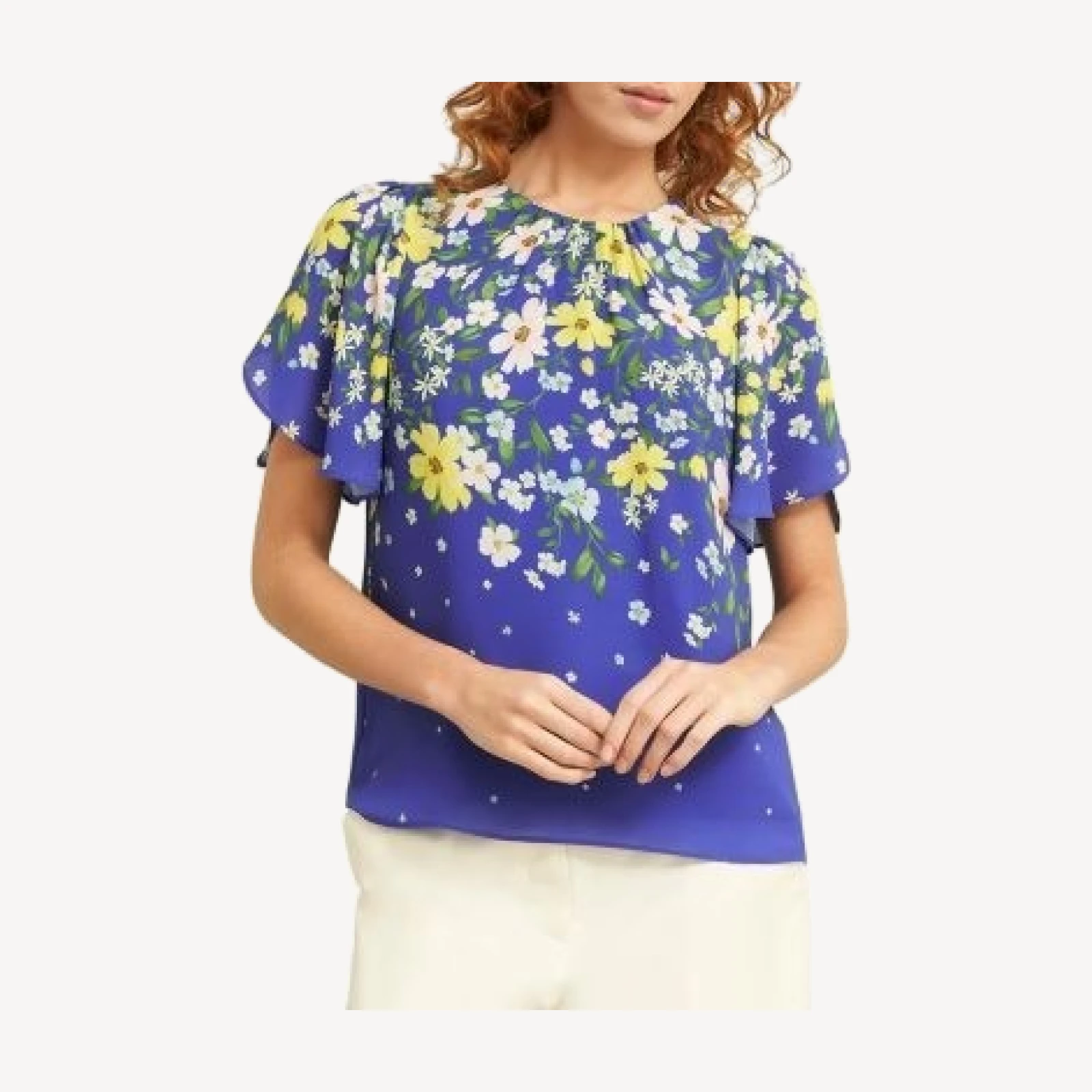 Hobbs London Verena Floral Print Top