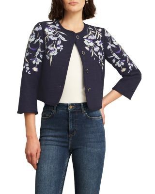 Hobbs London Hinton Floral Embroidered Jacket