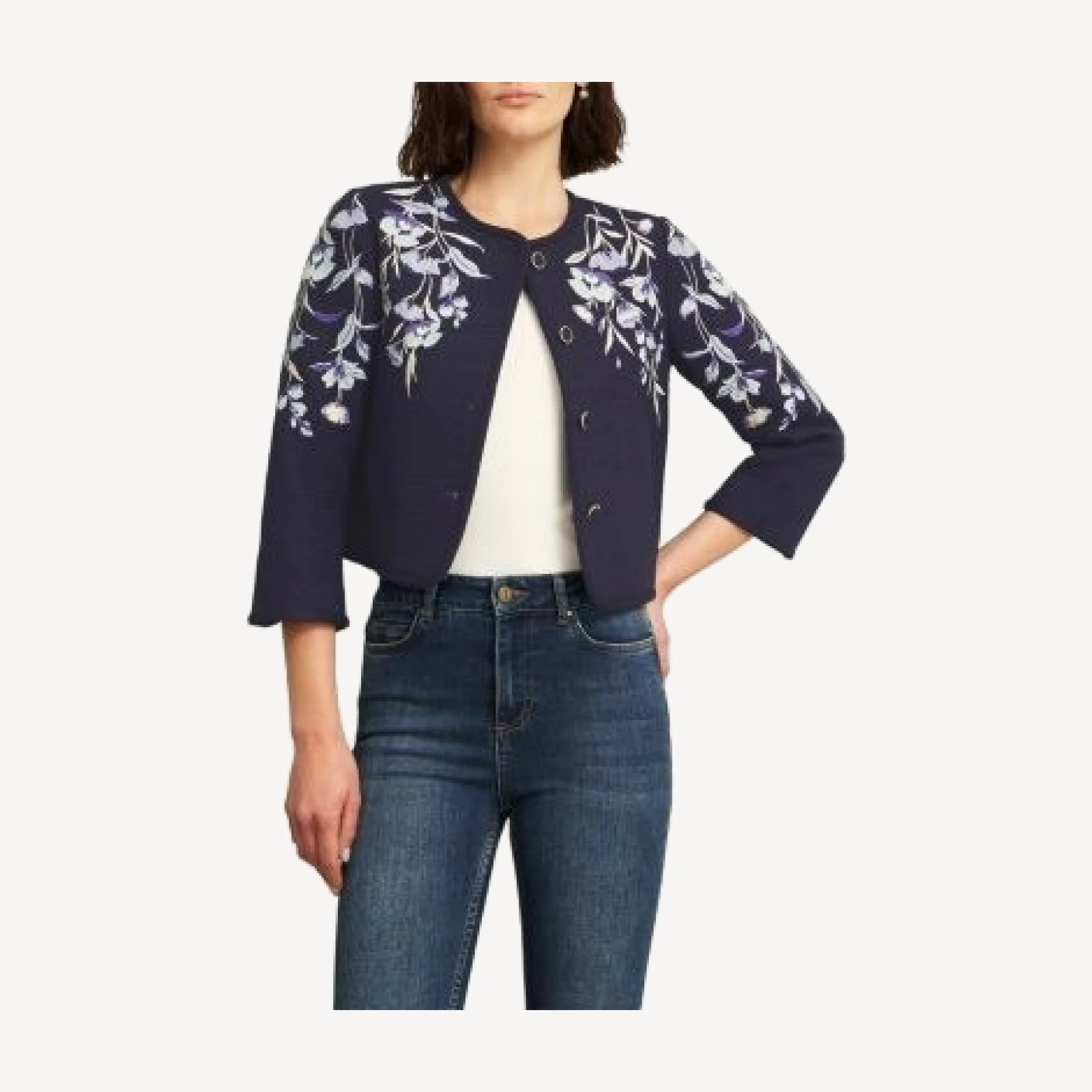 Hobbs London Hinton Floral Embroidered Jacket