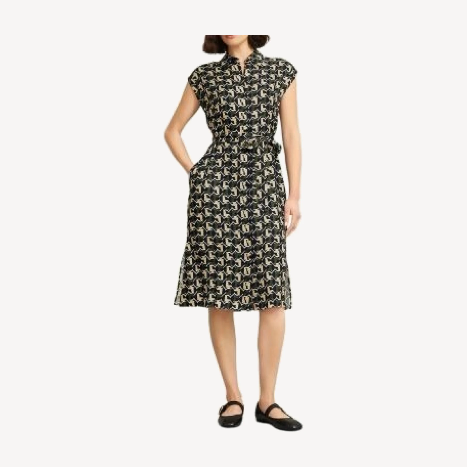 Hobbs London Kalinda Geometric Print Dress