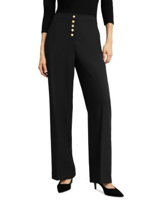 Hobbs London Highclere Button Fly Pants