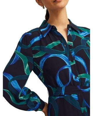 Hobbs London Petite Alis Printed Shirtdress