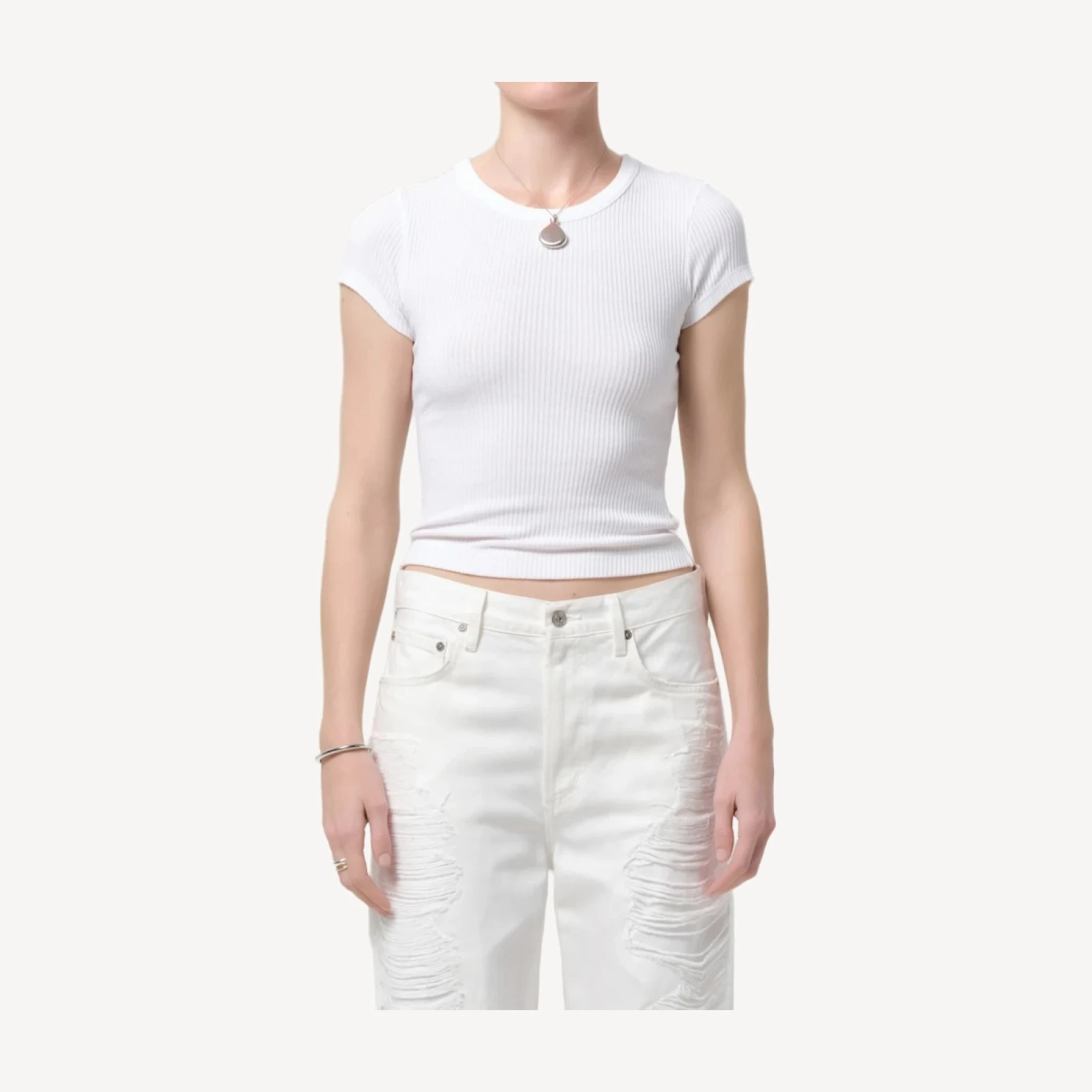 Nello Tee in White