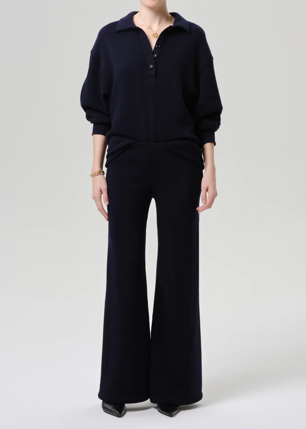 Nora Pull On Pant in Navy