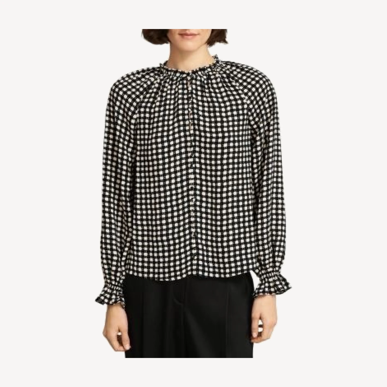 Hobbs London Hewlett Ruffled Cuff Blouse