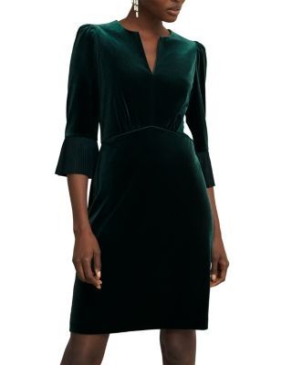 Hobbs London Violet Velvet Mini Dress