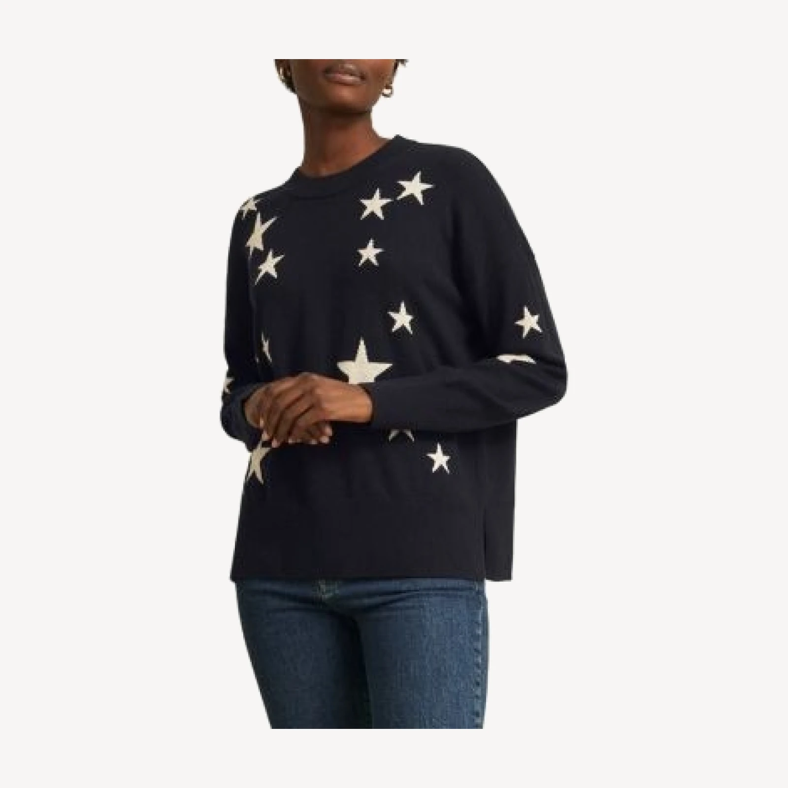 Hobbs London Arnelle Star Crewneck Sweater