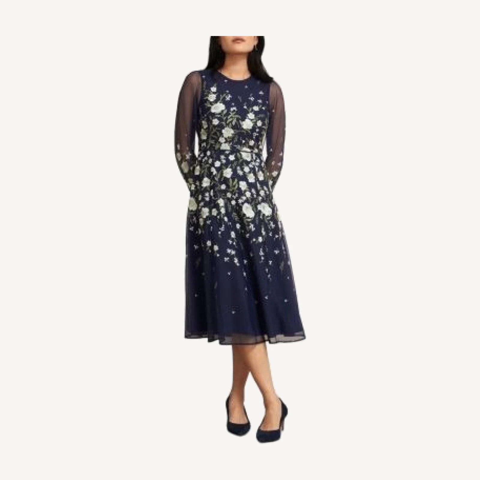 Hobbs London Lois Embroidered Dress