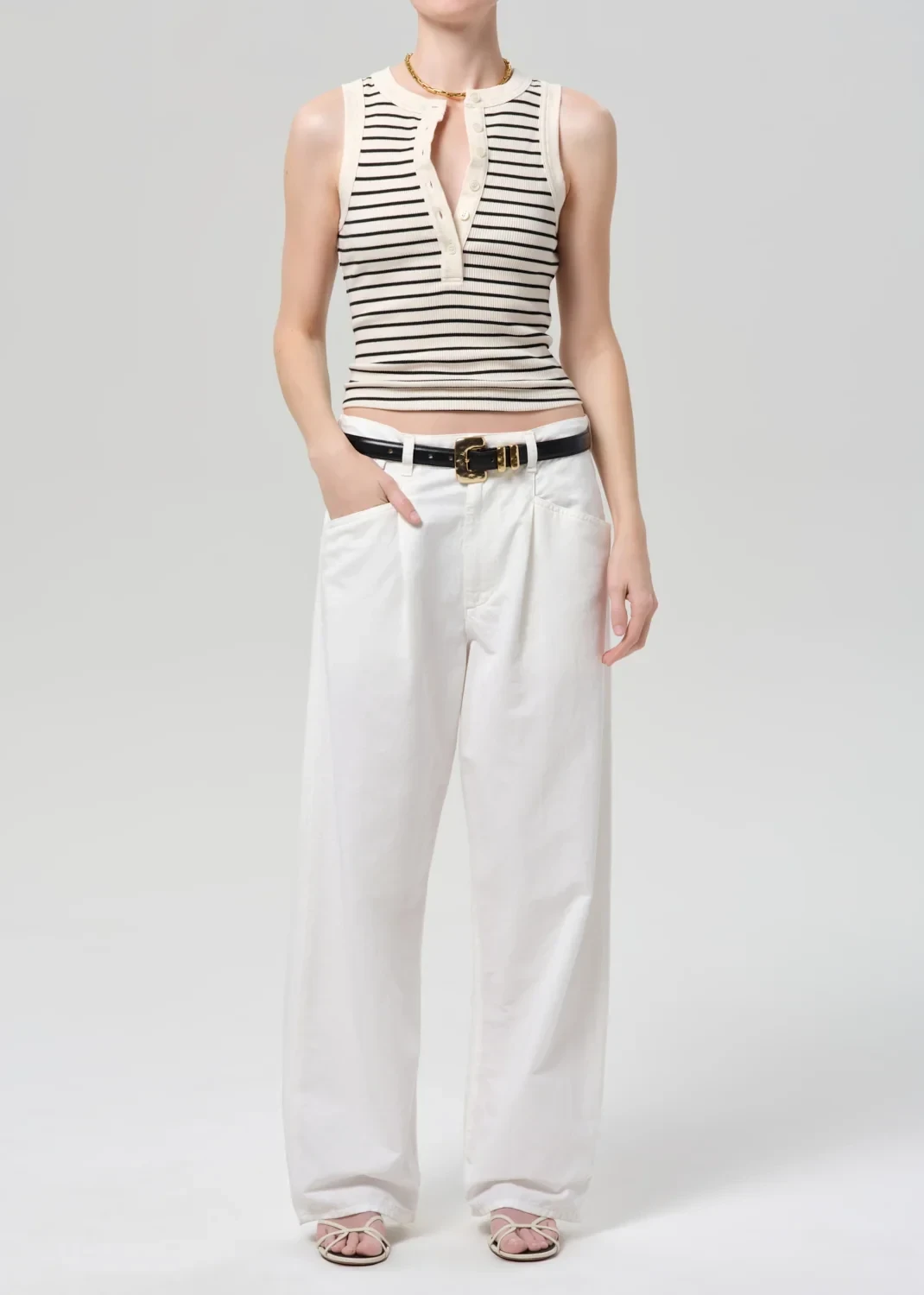 Velha Italian Fine Twill Trouser in Soft White