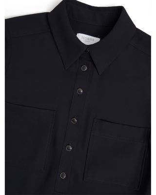 Hobbs London Tina Pleated Hem Dress