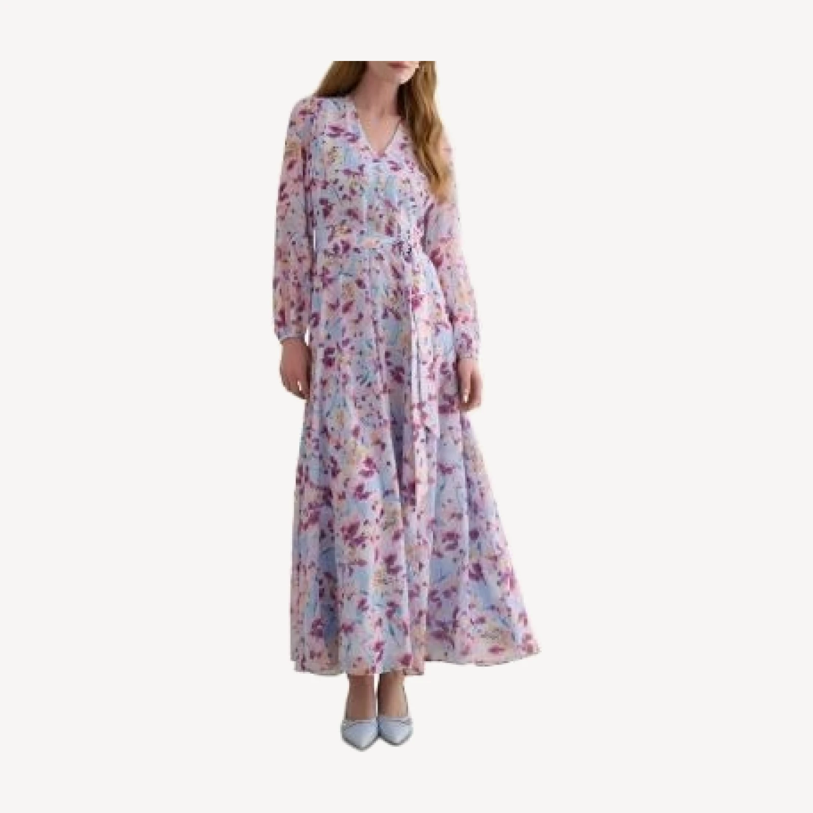Hobbs London Thea Tie Waist Maxi Dress