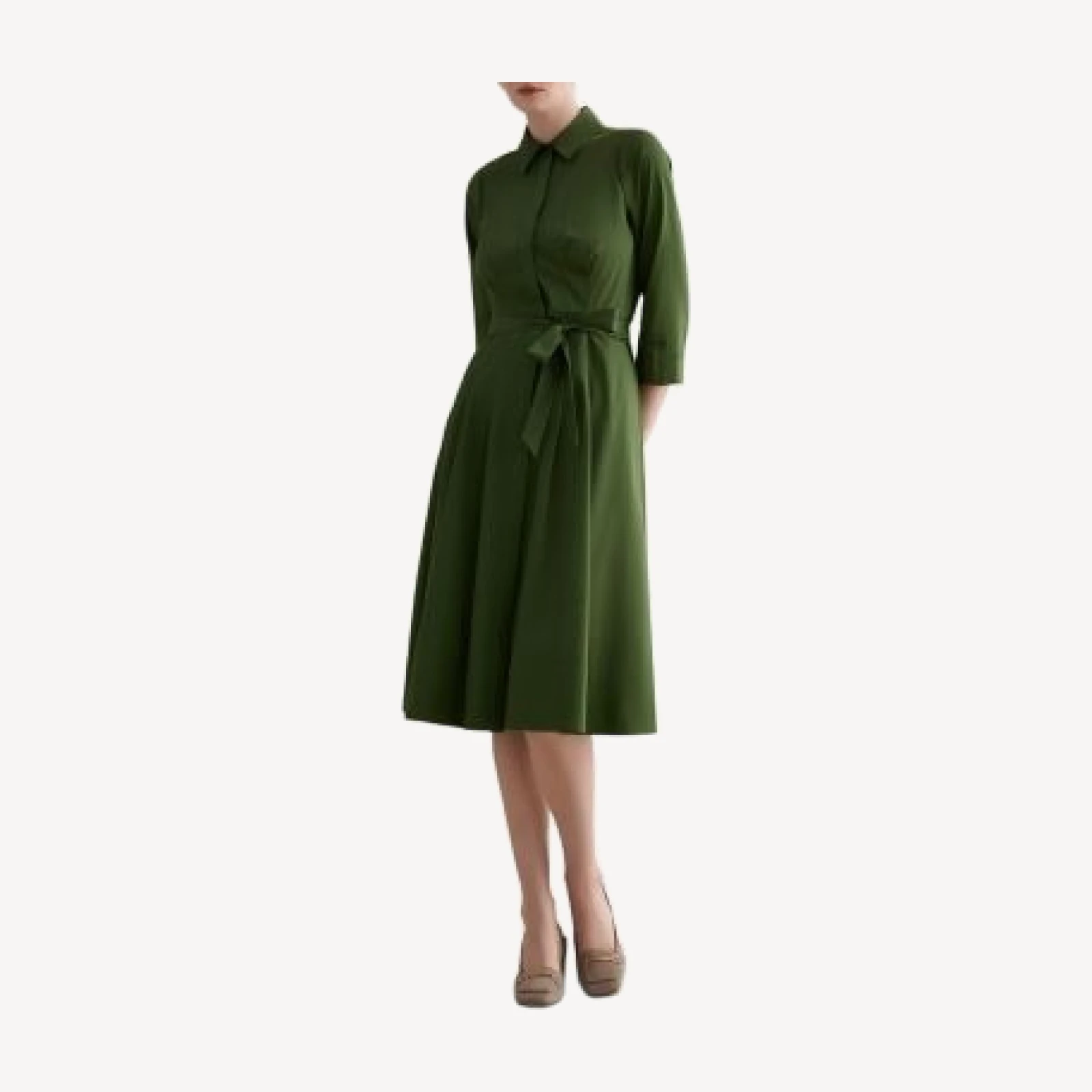 Hobbs London Brigitta Button Front Midi Dress