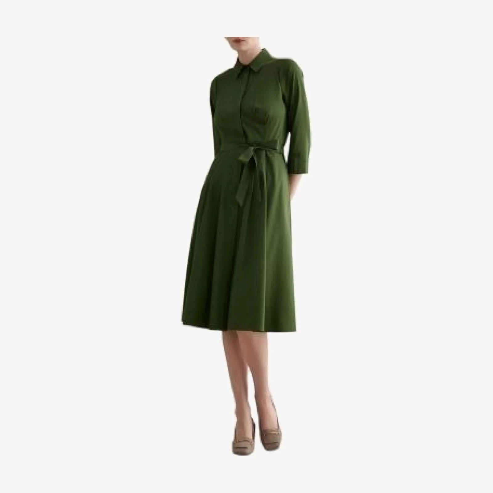 Hobbs London Petites Brigitta Button Front Midi Dress