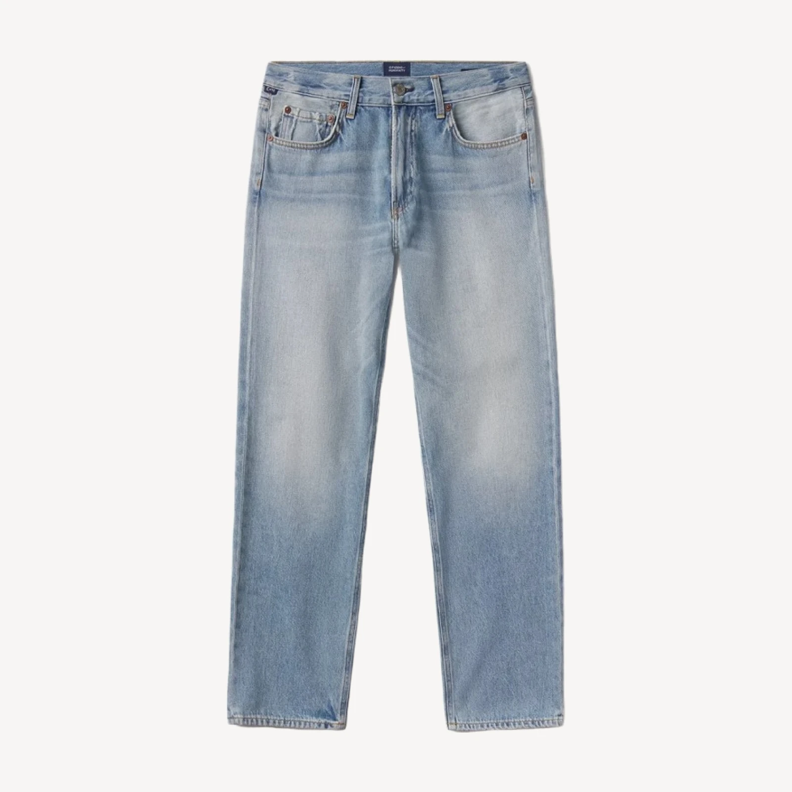 Elijah Straight Premium Vintage in Light Blue