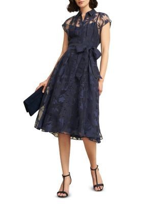 Hobbs London Petites Tess Burnout Floral Dress