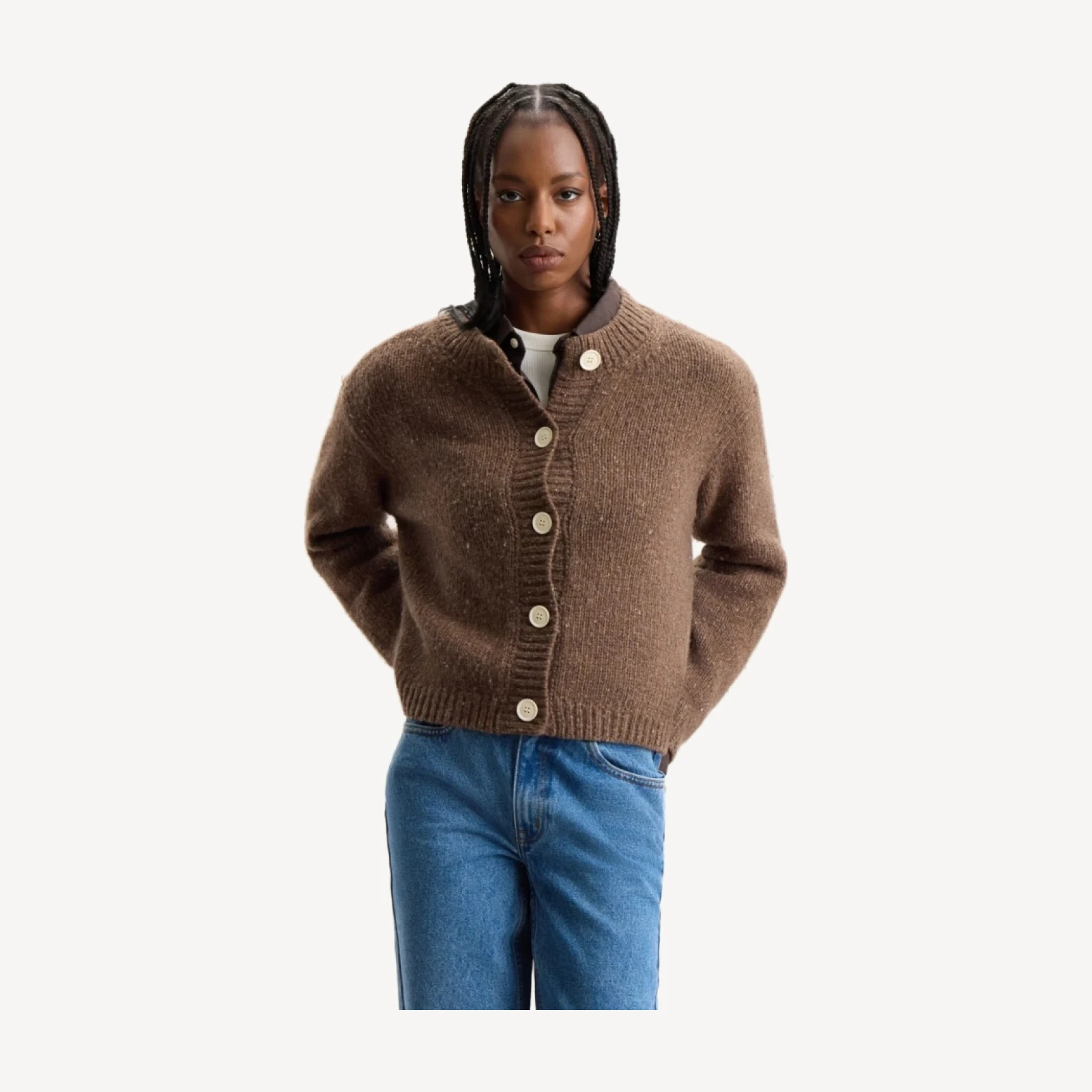 WOOL BLEND HEIRLOOM CARDIGAN