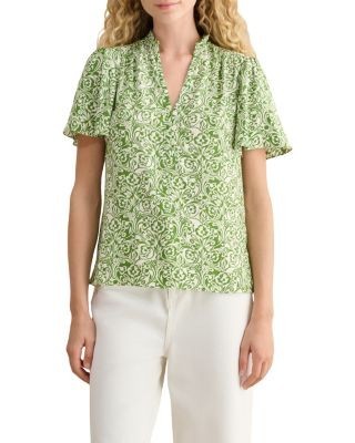 Hobbs London Tania Split Neck Top