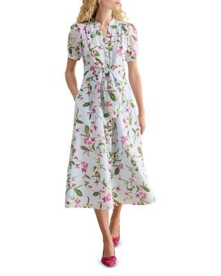 Hobbs London Petite Clarissa Belted Dress