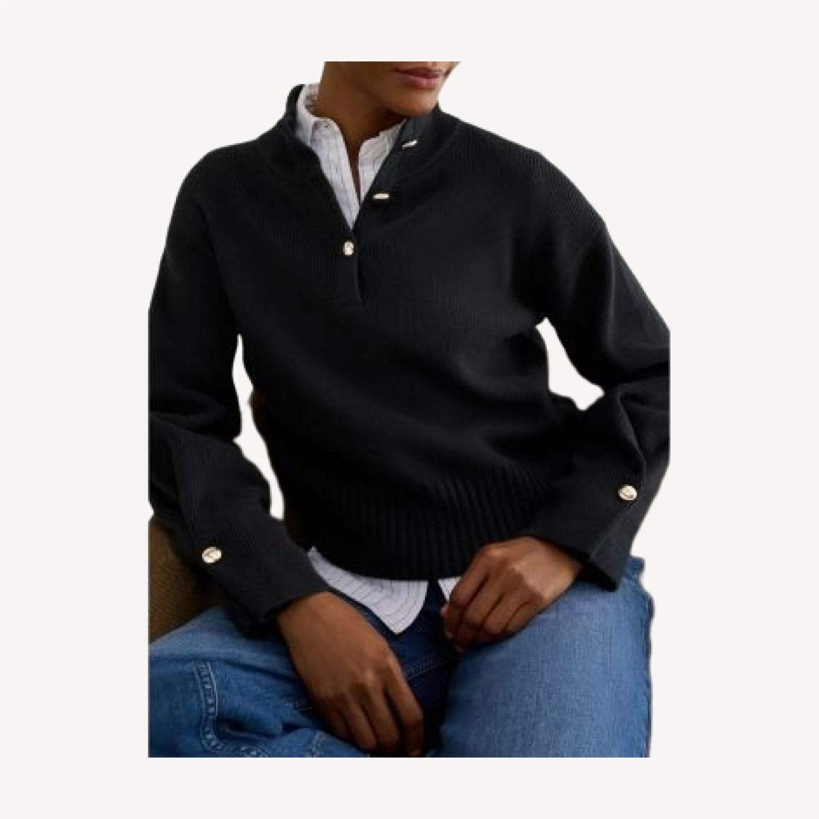 Hobbs London Adler Mock Neck Sweater