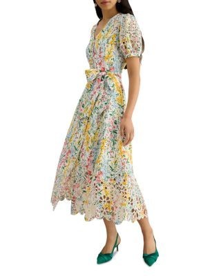 Hobbs London Petite Christie Button Front Dress