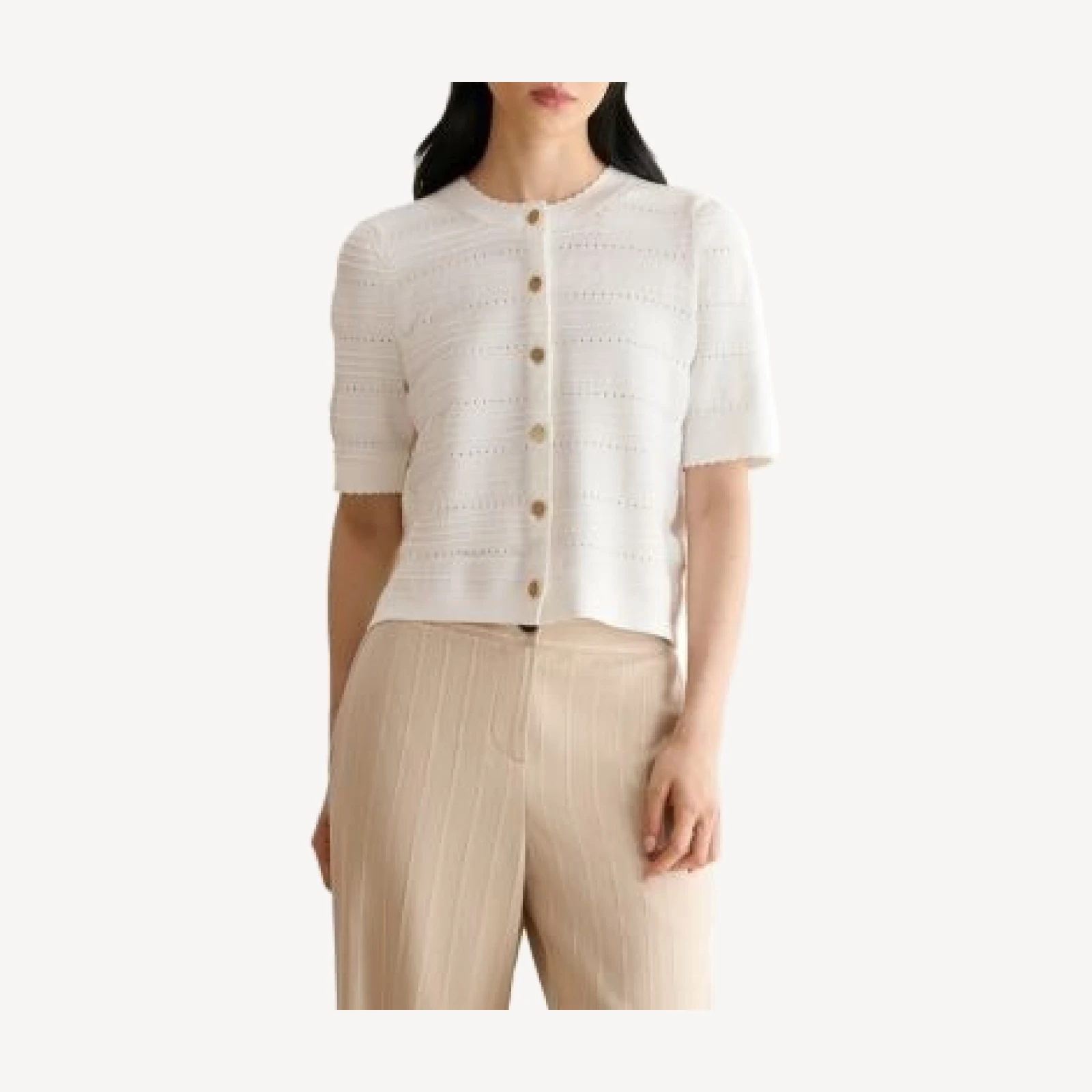 Hobbs London Mimi Pointelle Cardigan