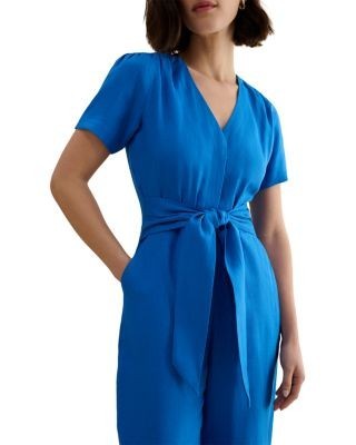 Hobbs London Evie Linen Jumpsuit
