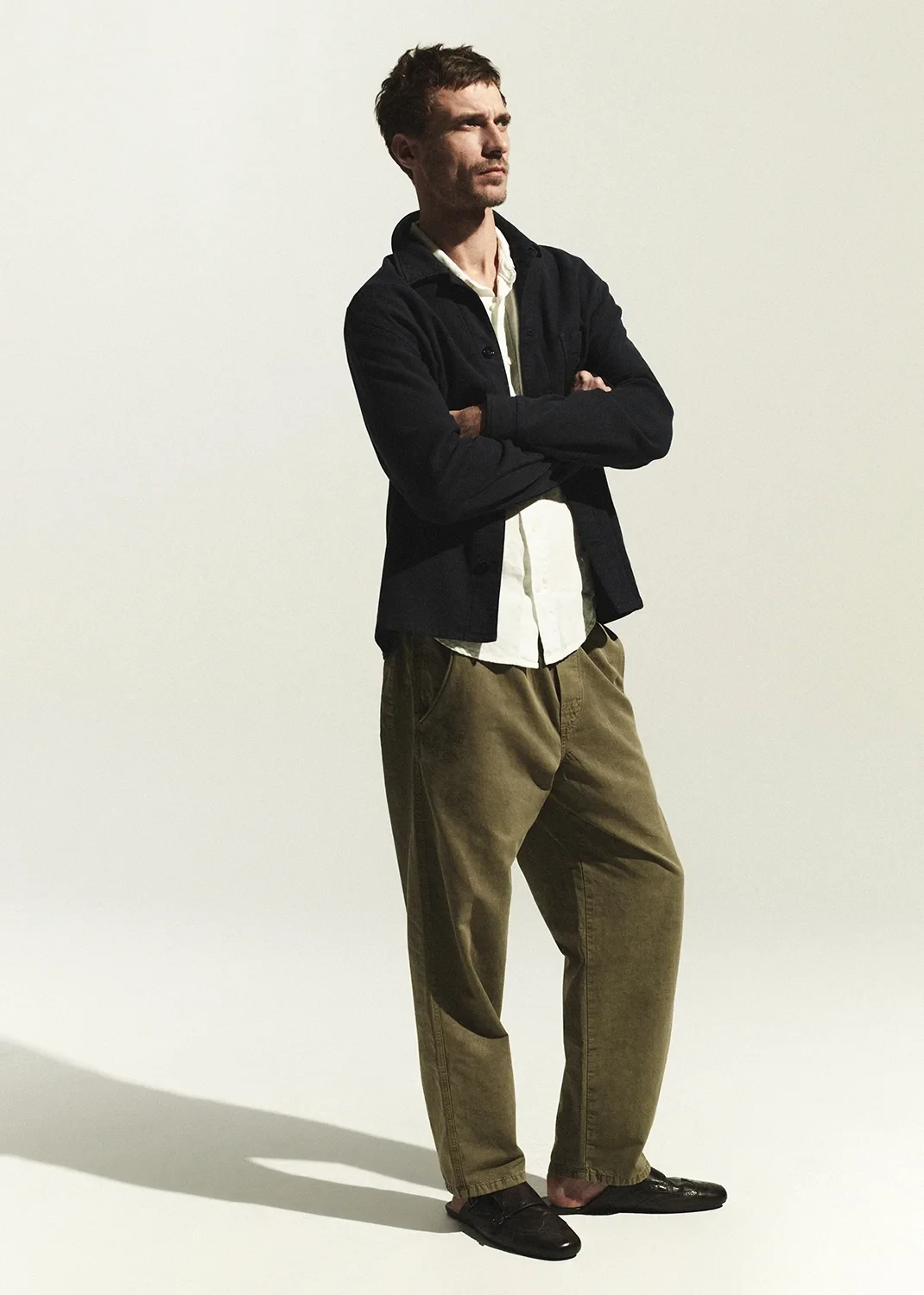 Relaxed Drawstring Pull On Pant in Bezal