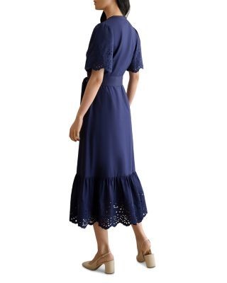Hobbs London Meghan Tie Waist Dress