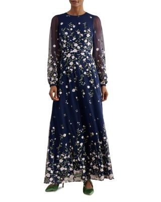 Hobbs London Black Tie Collection Judy Embroidered Dress