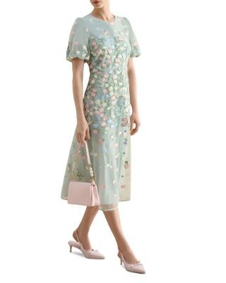 Hobbs London Audra Embroidered Dress