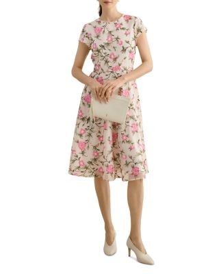 Hobbs London Tia Embroidered Dress