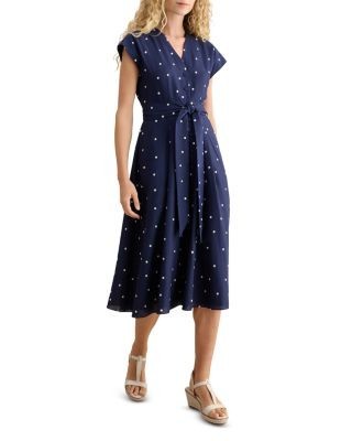 Hobbs London Samantha Button Front Dress