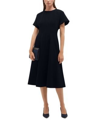 Hobbs London Petites Melina Cap Sleeve Midi Dress