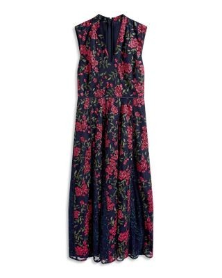 Hobbs London Petites Quin Embroidered Dress